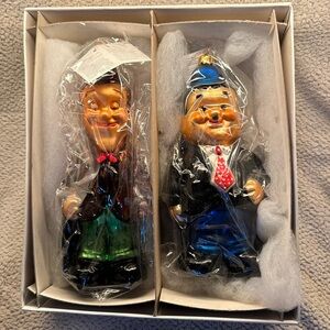 Christopher Radco 1997 Christmas ornament “Laurel & Hardy”